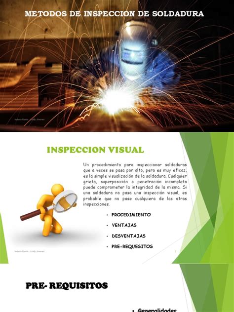 inspeccion de soldadura manual